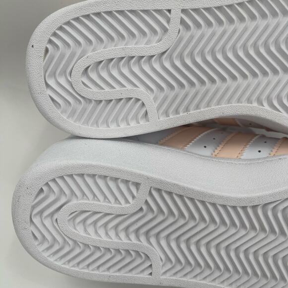 ADIDAS Superstar XLG Sneakers Size 7 Shoes White Peach NWT/No Box Womens Lace Up - Picture 15 of 16